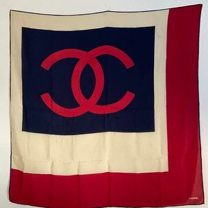 100% silk CHANEL scarf